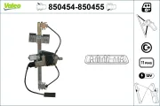 Fensterheber hinten links VALEO 850454