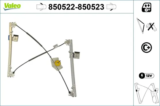 Fensterheber vorne links VALEO 850522 Bild Fensterheber vorne links VALEO 850522