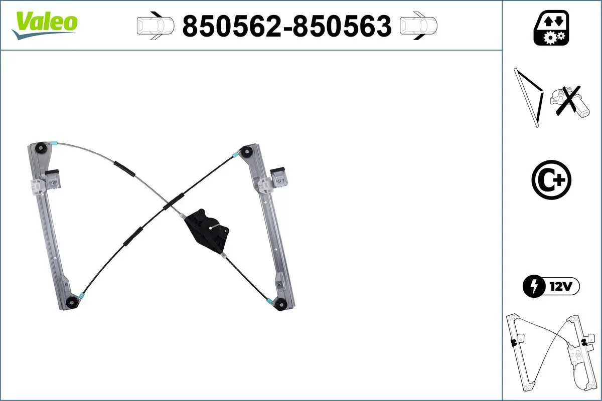 Fensterheber vorne links VALEO 850562