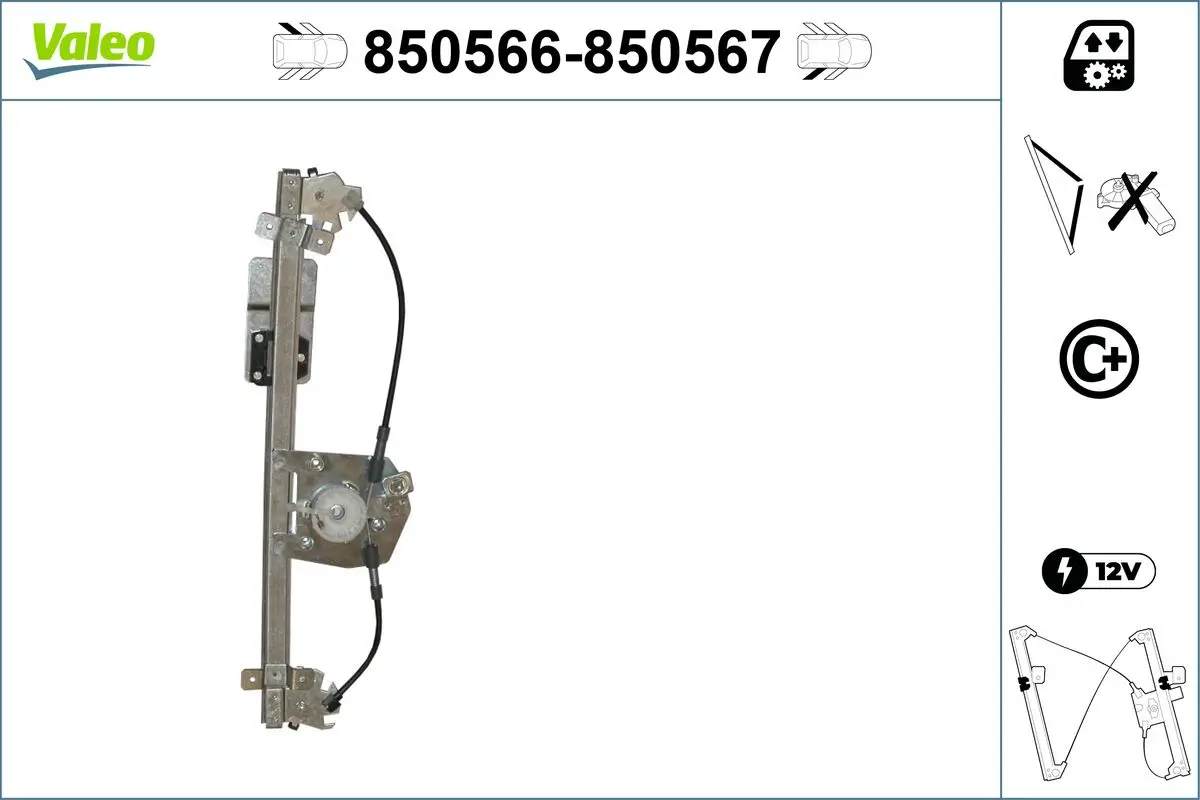 Fensterheber hinten links VALEO 850566