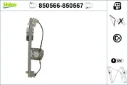 Fensterheber hinten links VALEO 850566