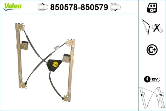 Fensterheber vorne links VALEO 850578 Bild Fensterheber vorne links VALEO 850578