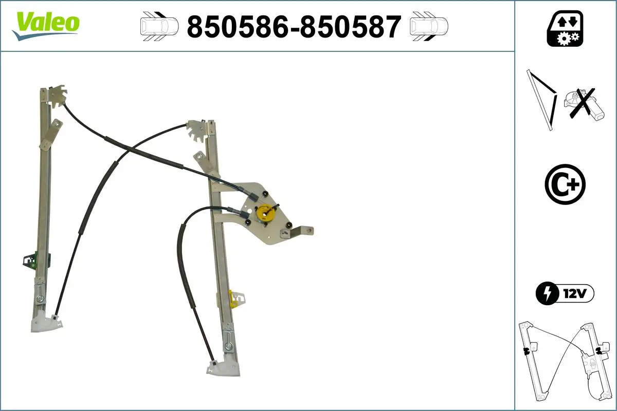 Fensterheber vorne links VALEO 850586