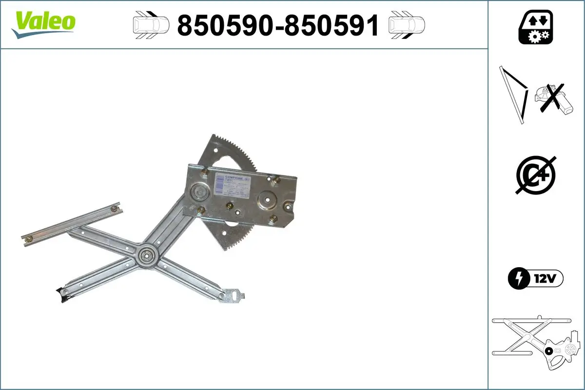 Fensterheber vorne links VALEO 850590