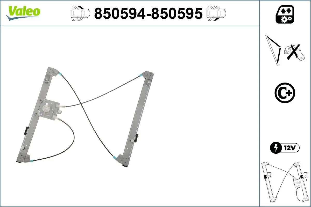 Fensterheber vorne links VALEO 850594