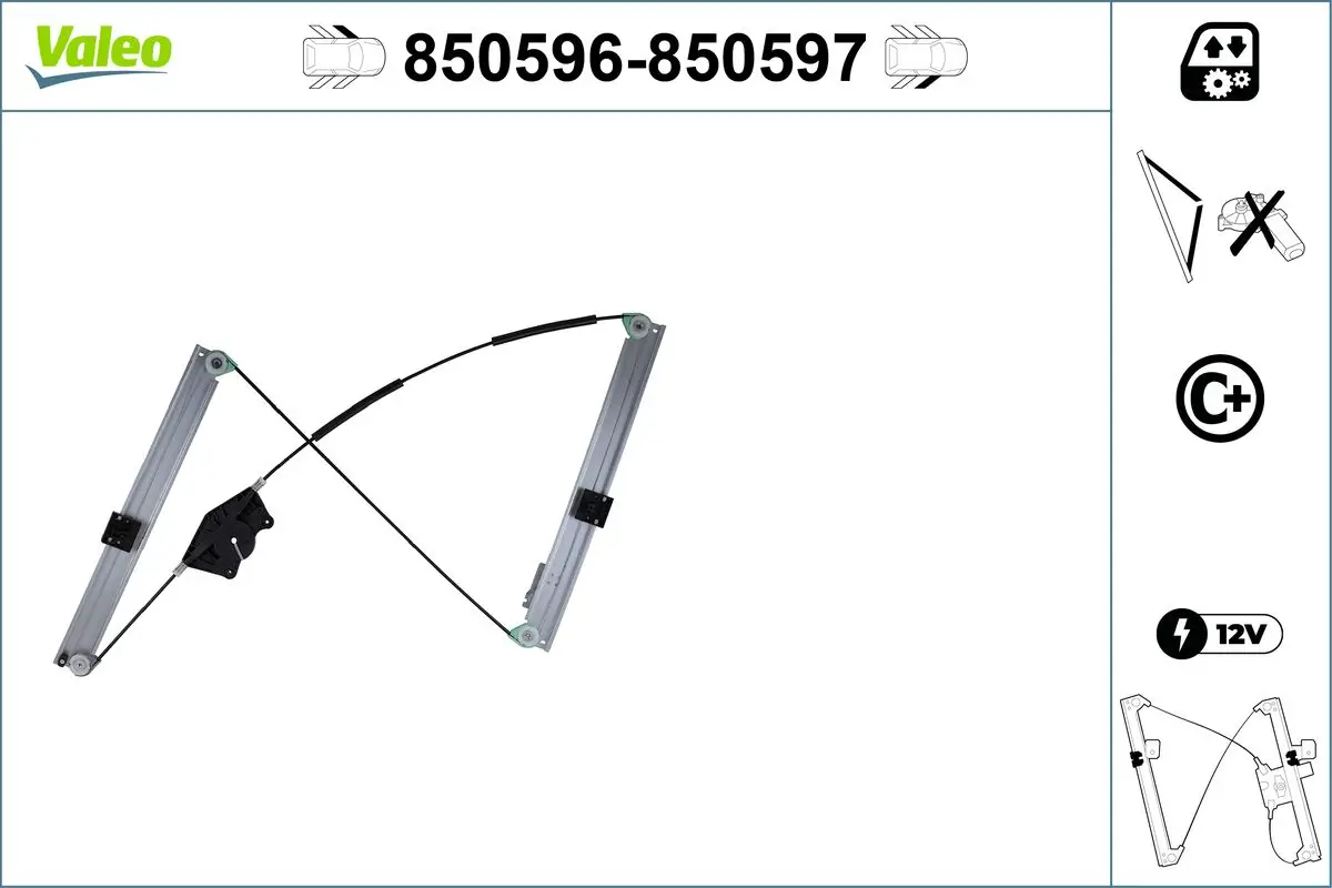 Fensterheber vorne links VALEO 850596