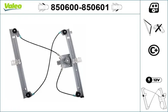 Fensterheber vorne links VALEO 850600 Bild Fensterheber vorne links VALEO 850600