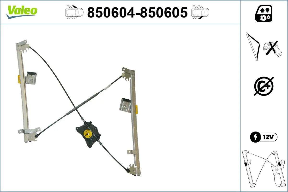 Fensterheber vorne links VALEO 850604