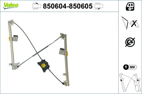 Fensterheber vorne links VALEO 850604 Bild Fensterheber vorne links VALEO 850604