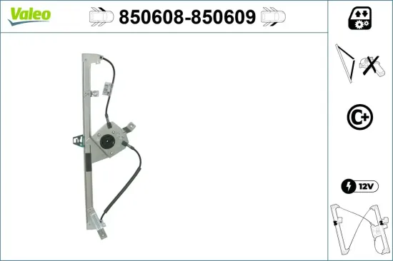 Fensterheber vorne links VALEO 850608 Bild Fensterheber vorne links VALEO 850608