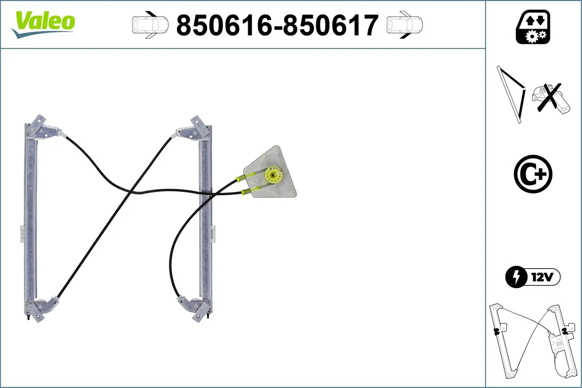 Fensterheber vorne links VALEO 850616