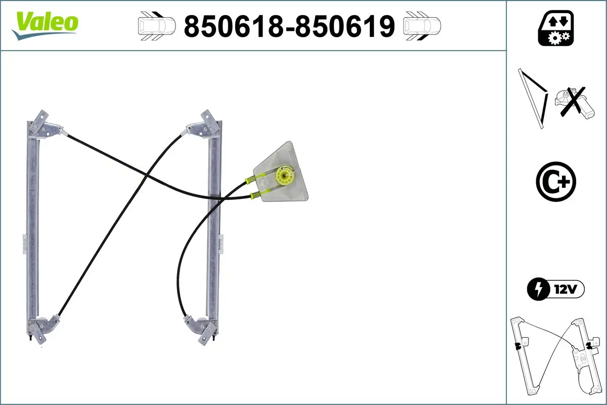 Fensterheber vorne links VALEO 850618