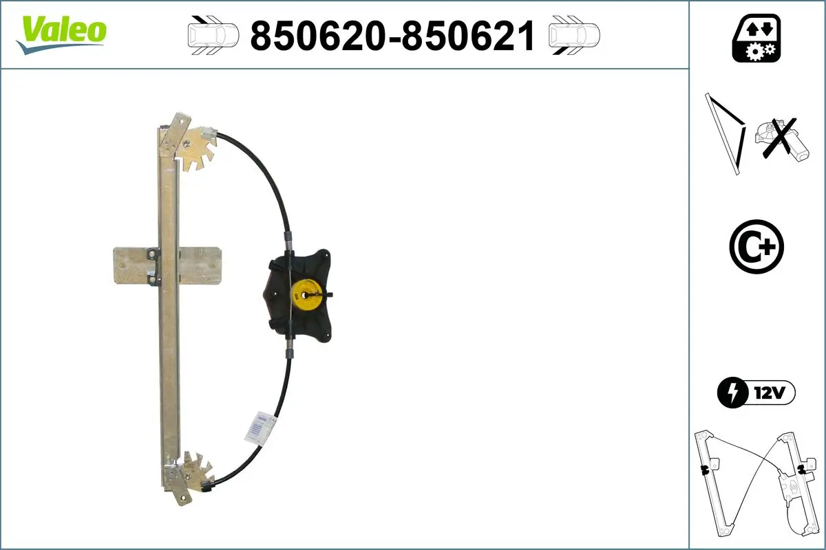 Fensterheber hinten links VALEO 850620