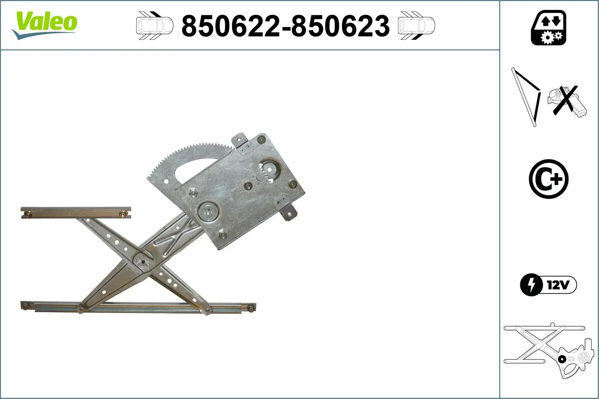 Fensterheber vorne links VALEO 850622
