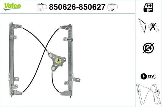 Fensterheber vorne links VALEO 850626 Bild Fensterheber vorne links VALEO 850626