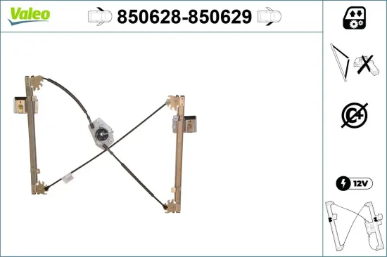 Fensterheber vorne links VALEO 850628 Bild Fensterheber vorne links VALEO 850628