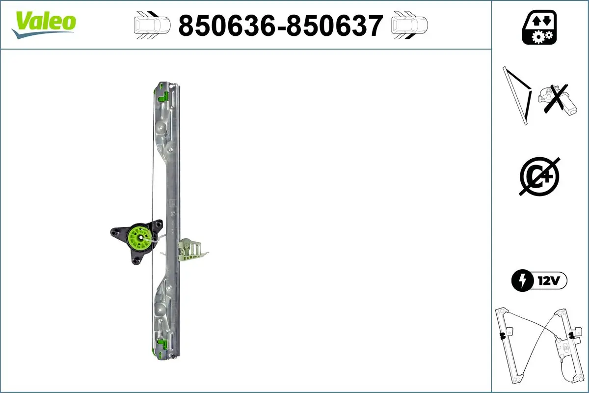 Fensterheber vorne links VALEO 850636