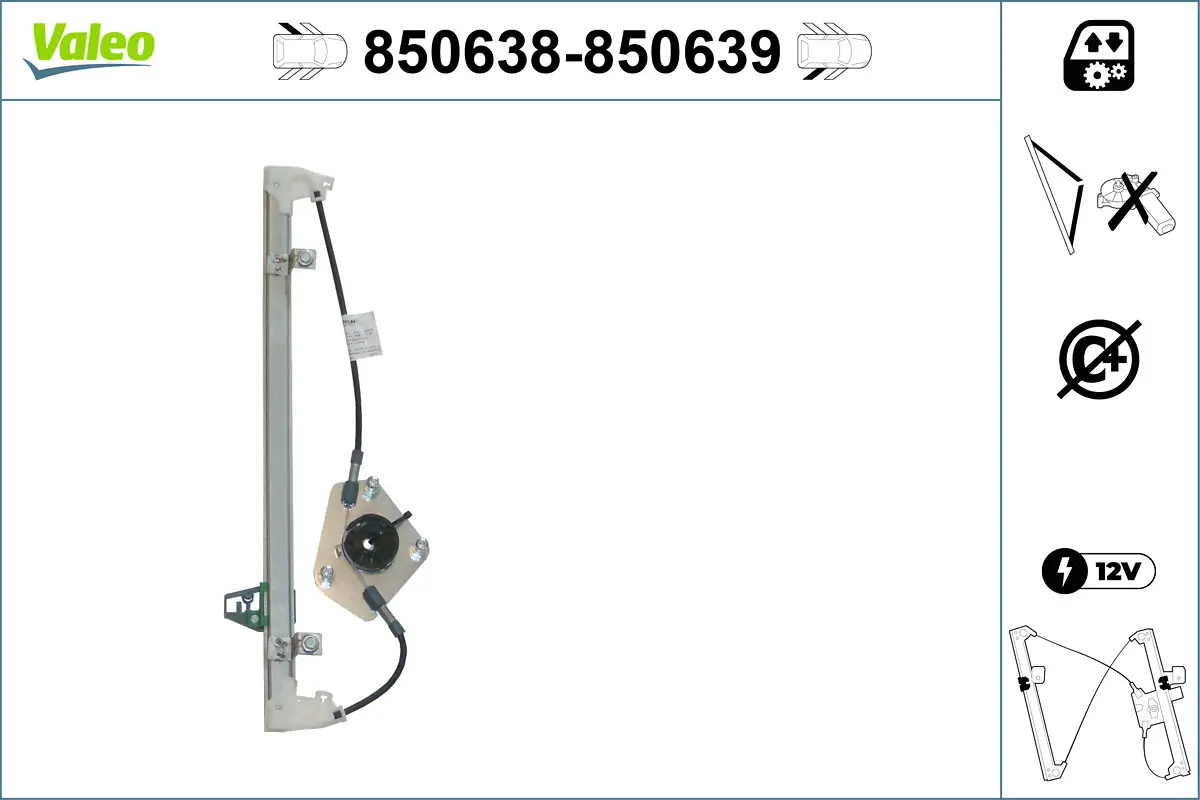 Fensterheber hinten links VALEO 850638
