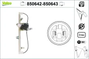 Fensterheber vorne links VALEO 850642