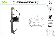 Fensterheber hinten rechts VALEO 850645