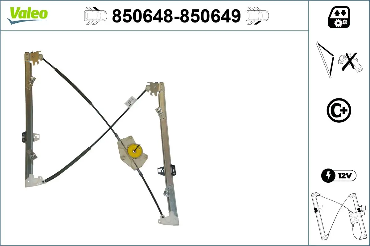 Fensterheber vorne links VALEO 850648