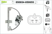 Fensterheber hinten links VALEO 850654