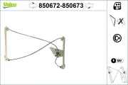 Fensterheber vorne links VALEO 850672