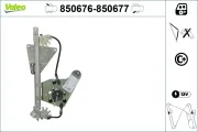 Fensterheber hinten links VALEO 850676