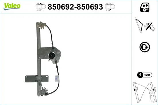 Fensterheber vorne links VALEO 850692 Bild Fensterheber vorne links VALEO 850692