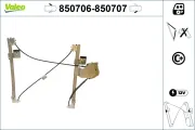 Fensterheber vorne links VALEO 850706