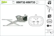Fensterheber hinten links VALEO 850732