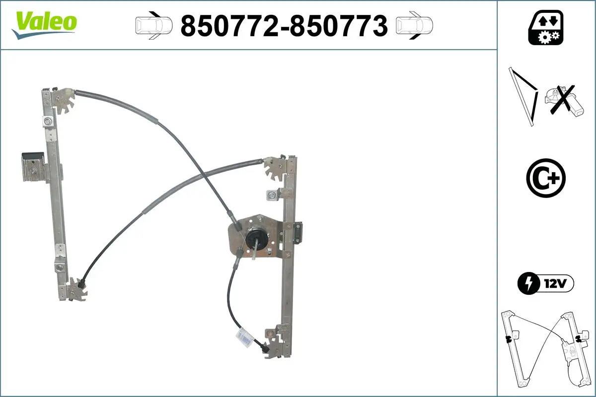 Fensterheber vorne links VALEO 850772
