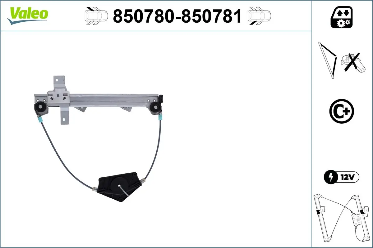 Fensterheber hinten links VALEO 850780