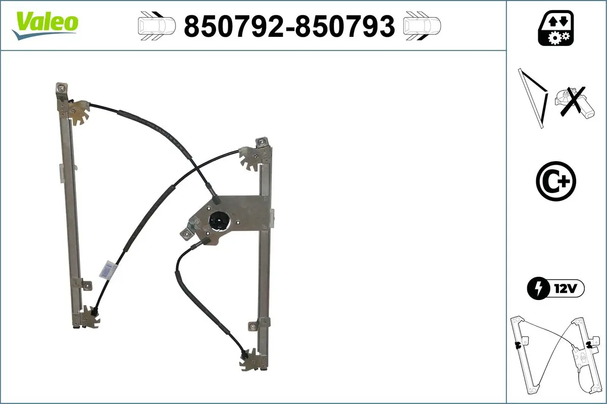 Fensterheber vorne links VALEO 850792
