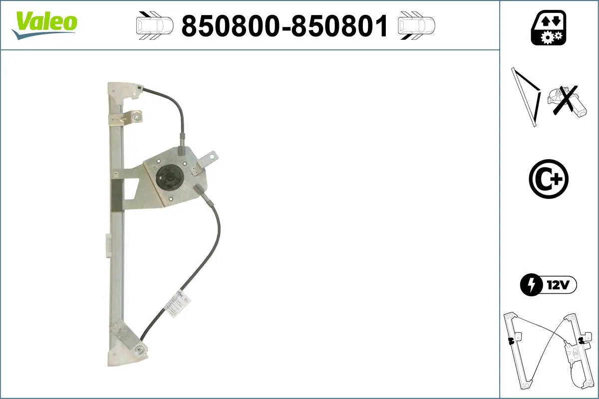 Fensterheber hinten links VALEO 850800