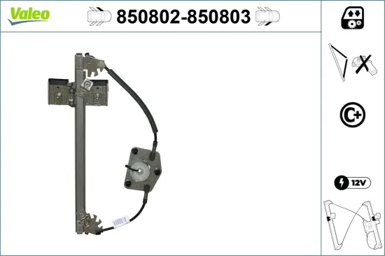 Fensterheber vorne links VALEO 850802 Bild Fensterheber vorne links VALEO 850802