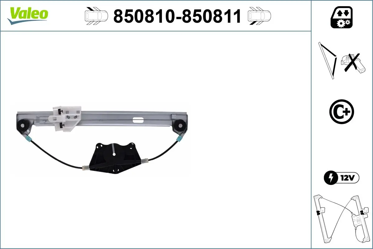 Fensterheber hinten links VALEO 850810