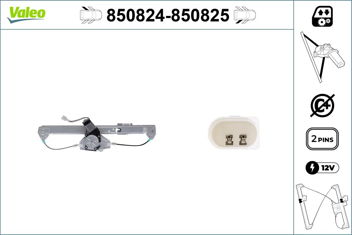 Fensterheber hinten links VALEO 850824