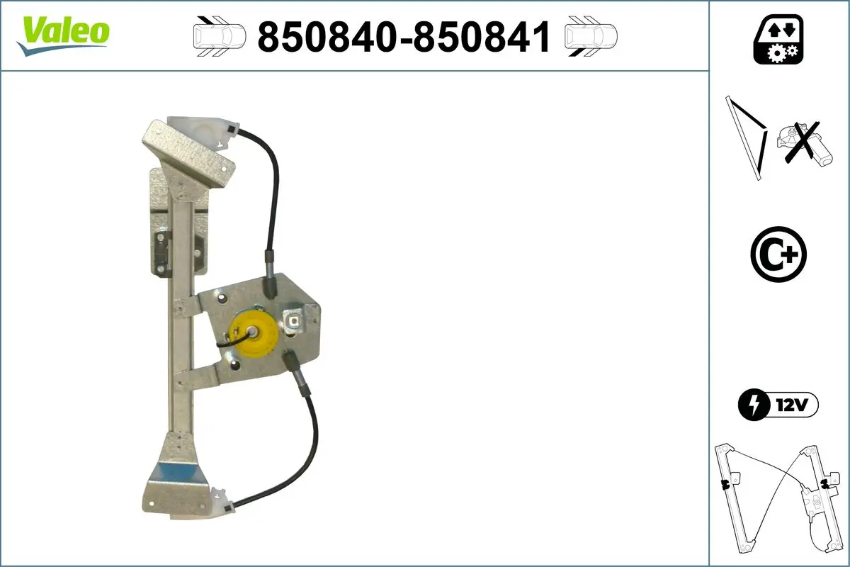 Fensterheber hinten links VALEO 850840