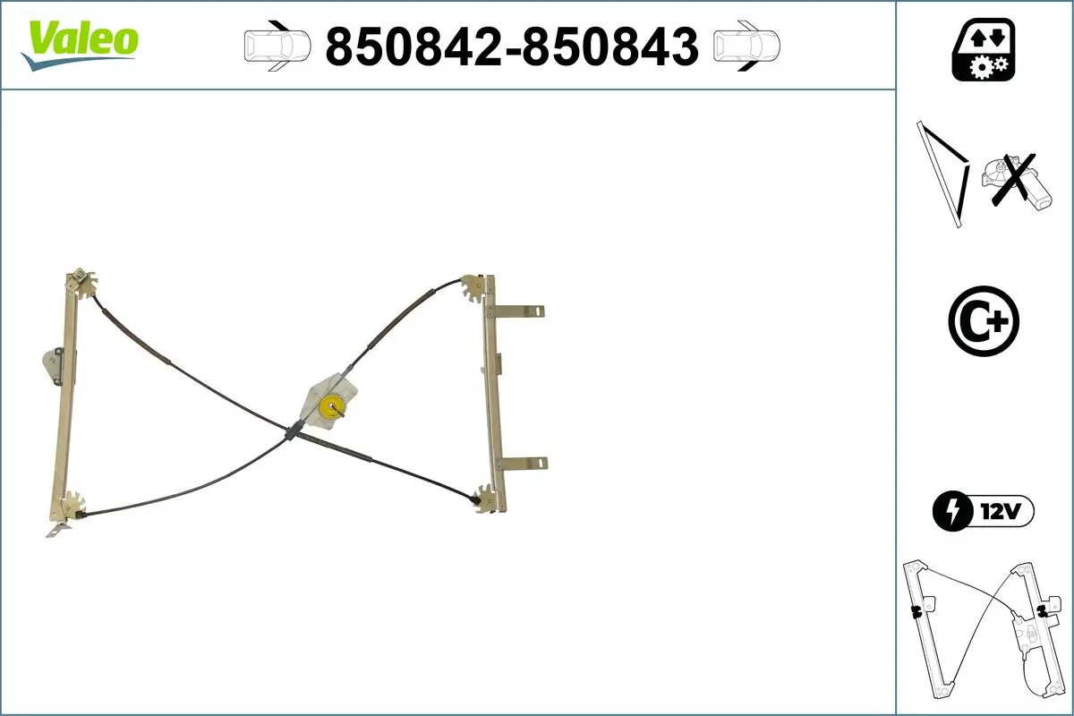 Fensterheber vorne links VALEO 850842