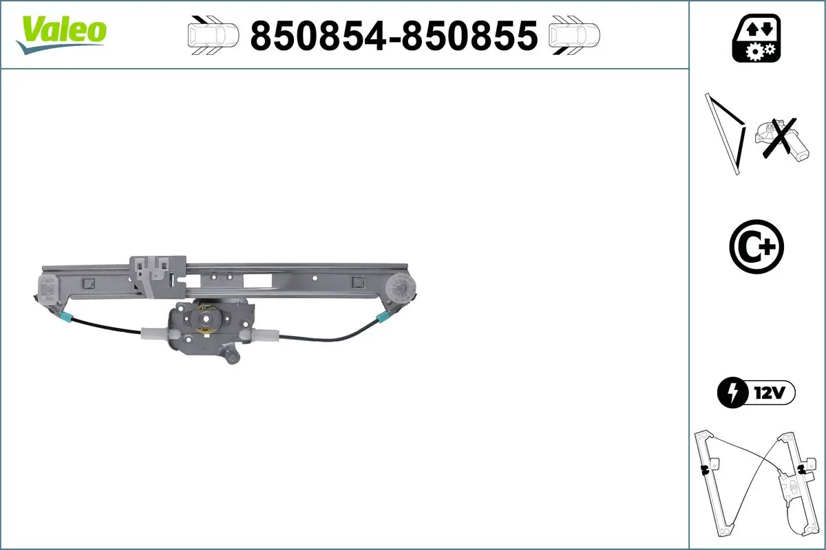 Fensterheber hinten links VALEO 850854