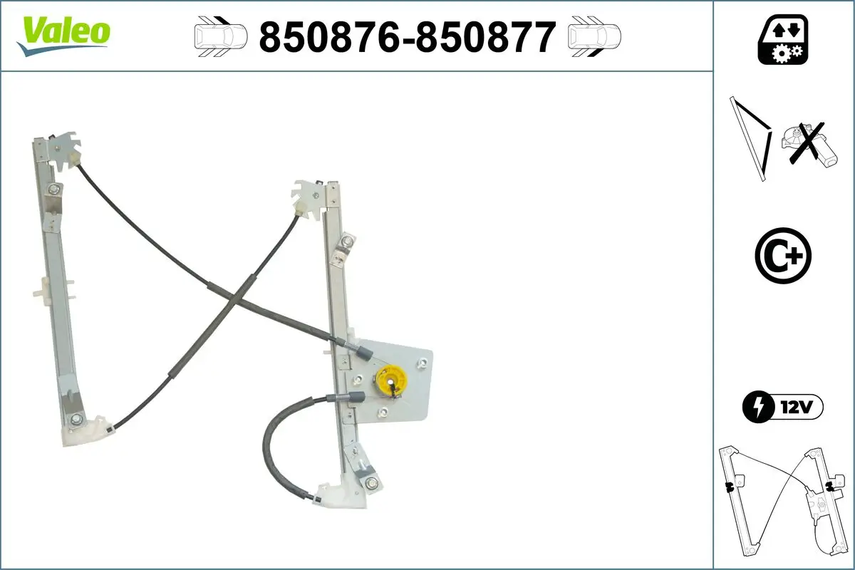 Fensterheber vorne links VALEO 850876