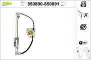 Fensterheber hinten rechts VALEO 850891