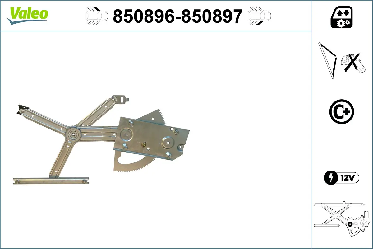 Fensterheber vorne links VALEO 850896