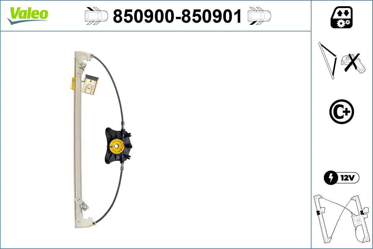Fensterheber hinten links VALEO 850900