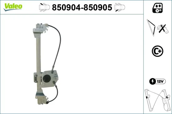 Fensterheber hinten links VALEO 850904 Bild Fensterheber hinten links VALEO 850904