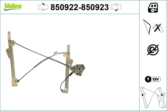 Fensterheber vorne links VALEO 850922 Bild Fensterheber vorne links VALEO 850922