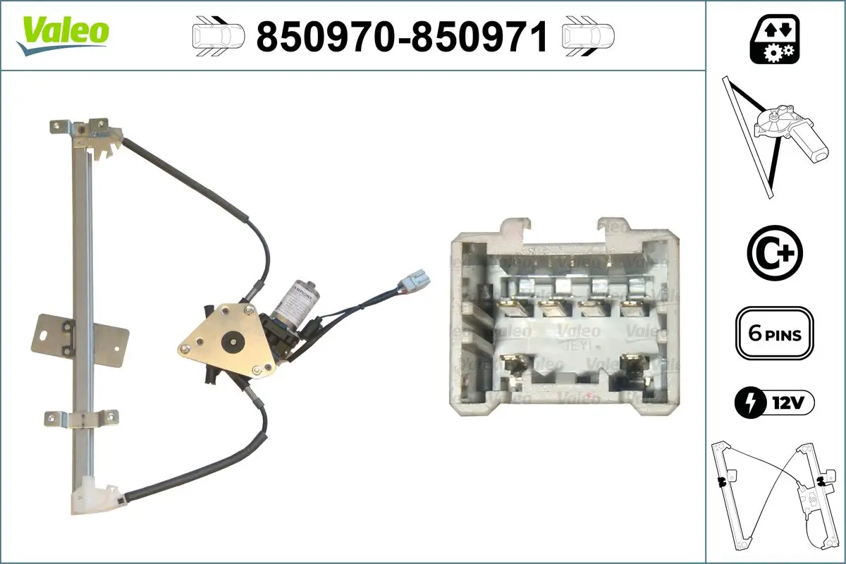 Fensterheber vorne links VALEO 850970