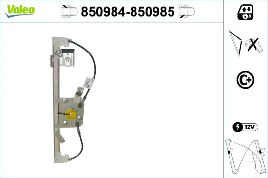 Fensterheber hinten links VALEO 850984 Bild Fensterheber hinten links VALEO 850984