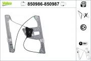 Fensterheber vorne links VALEO 850986